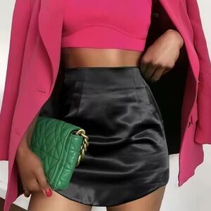 Satin mini Skirt